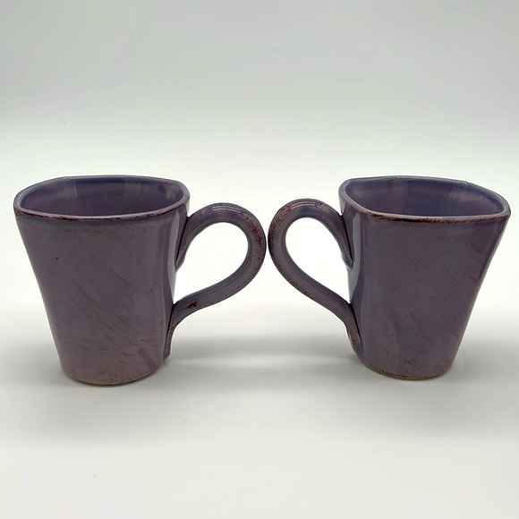 Neiman Marcus Ceramiche Toscane Distressed Mugs - Lavender & Purple (Set of 4) - Picture 4 of 16